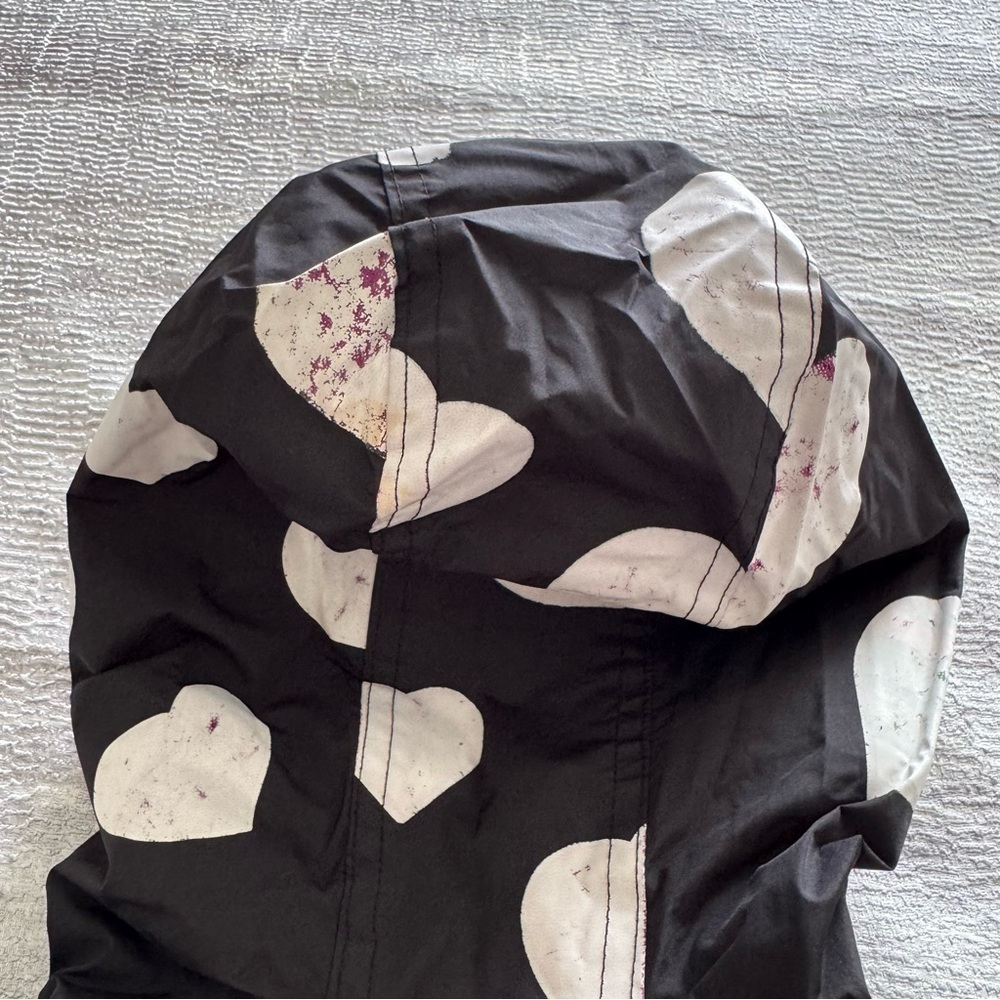 Desigual Kids Heart Raincoat - Black and Pink, Size 9/10 - Picture 10 of 11